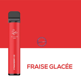 ElfBar 1500 Fraise Glacée (Strawberry Ice) 4,8ml 00mg