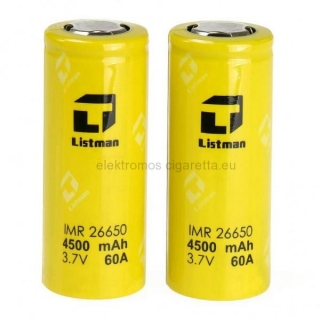 Listman 26650 4500mAh 60A Akkumulátor 